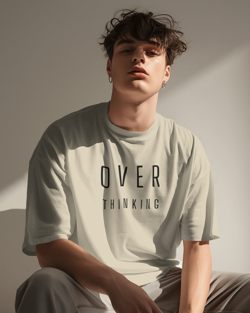 Over Thinking Unisex Oversized Tees