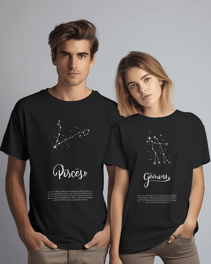 Zodiac Sign Couple Tees