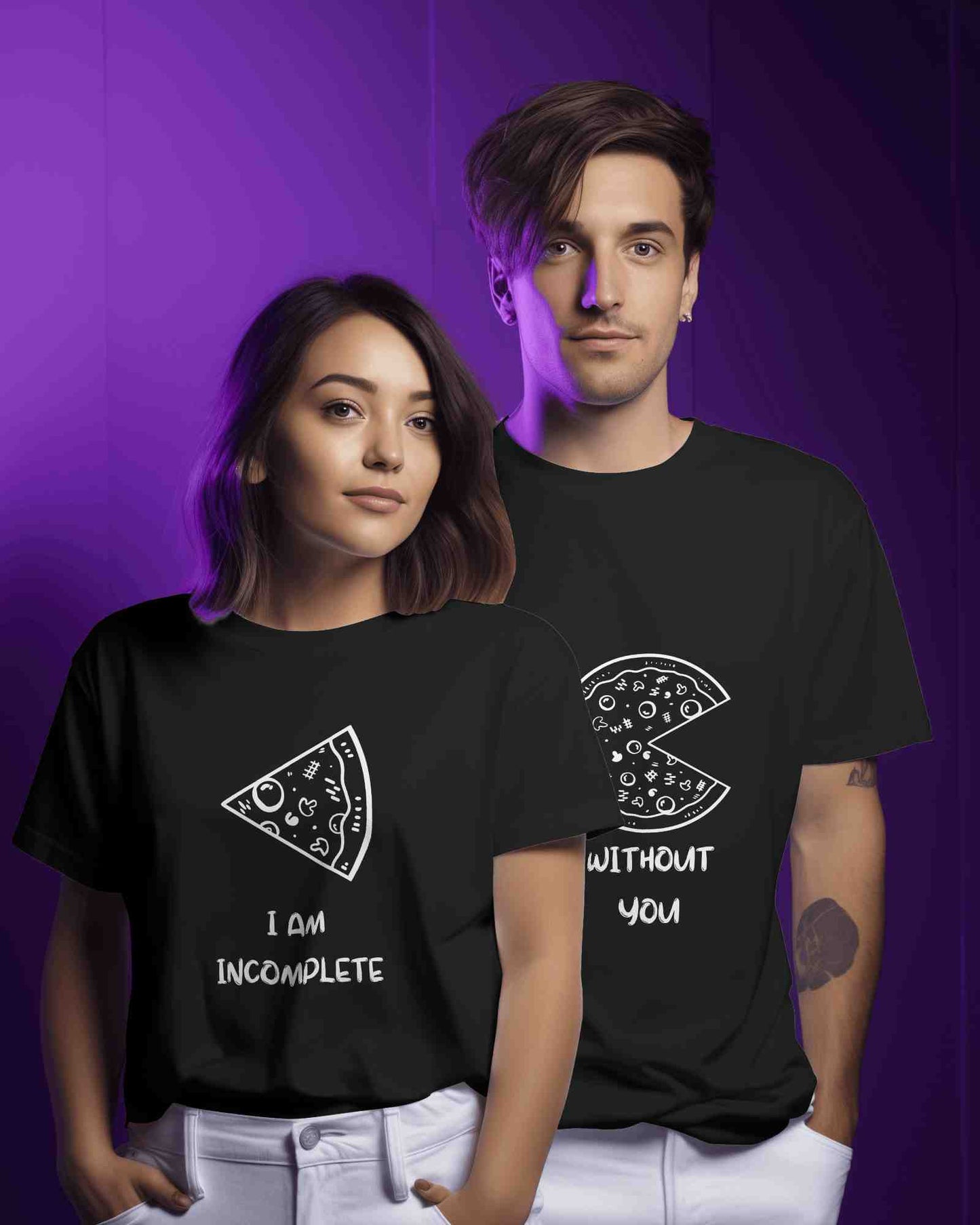 Pizza Love Couple Tees