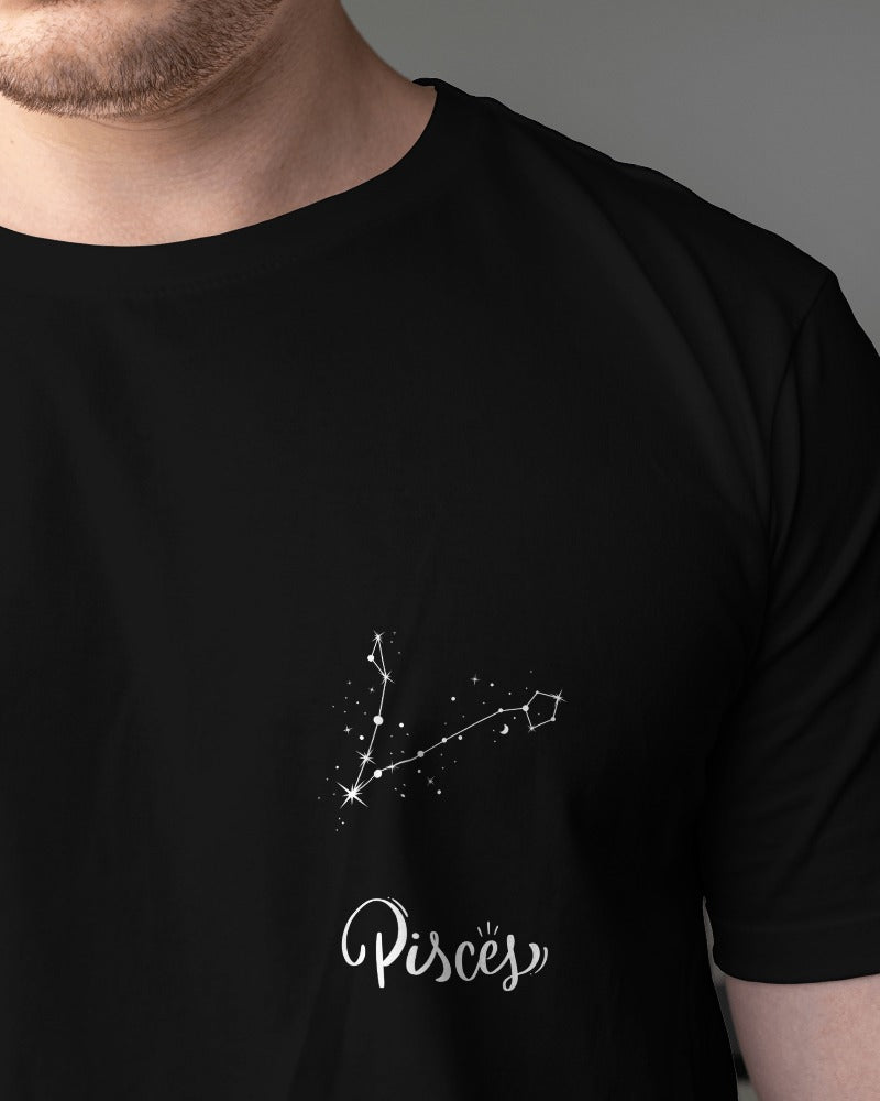 Pisces Zodiac Sign Unisex Oversized Tees