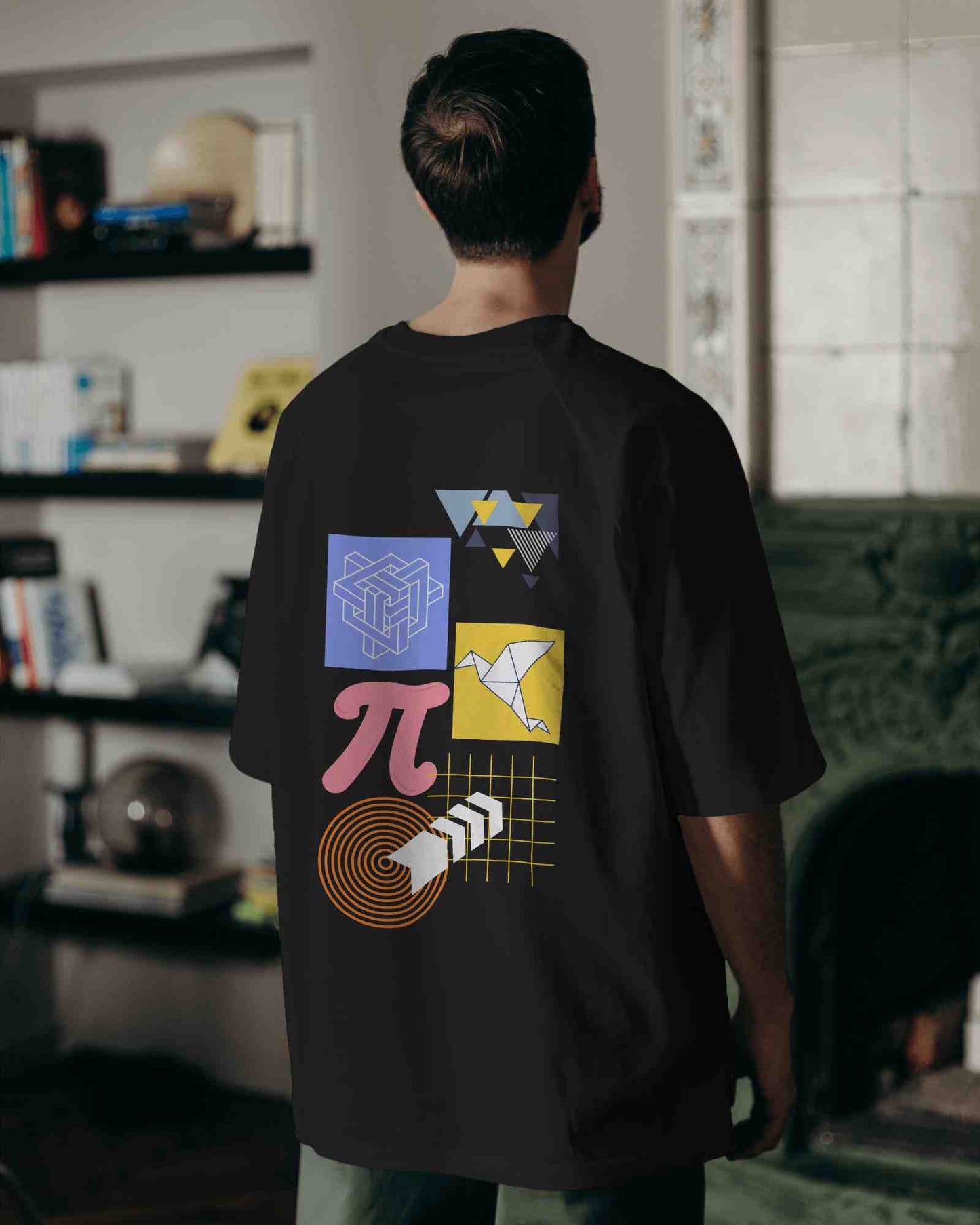 Geometry Shape Unisex Oversized Tees