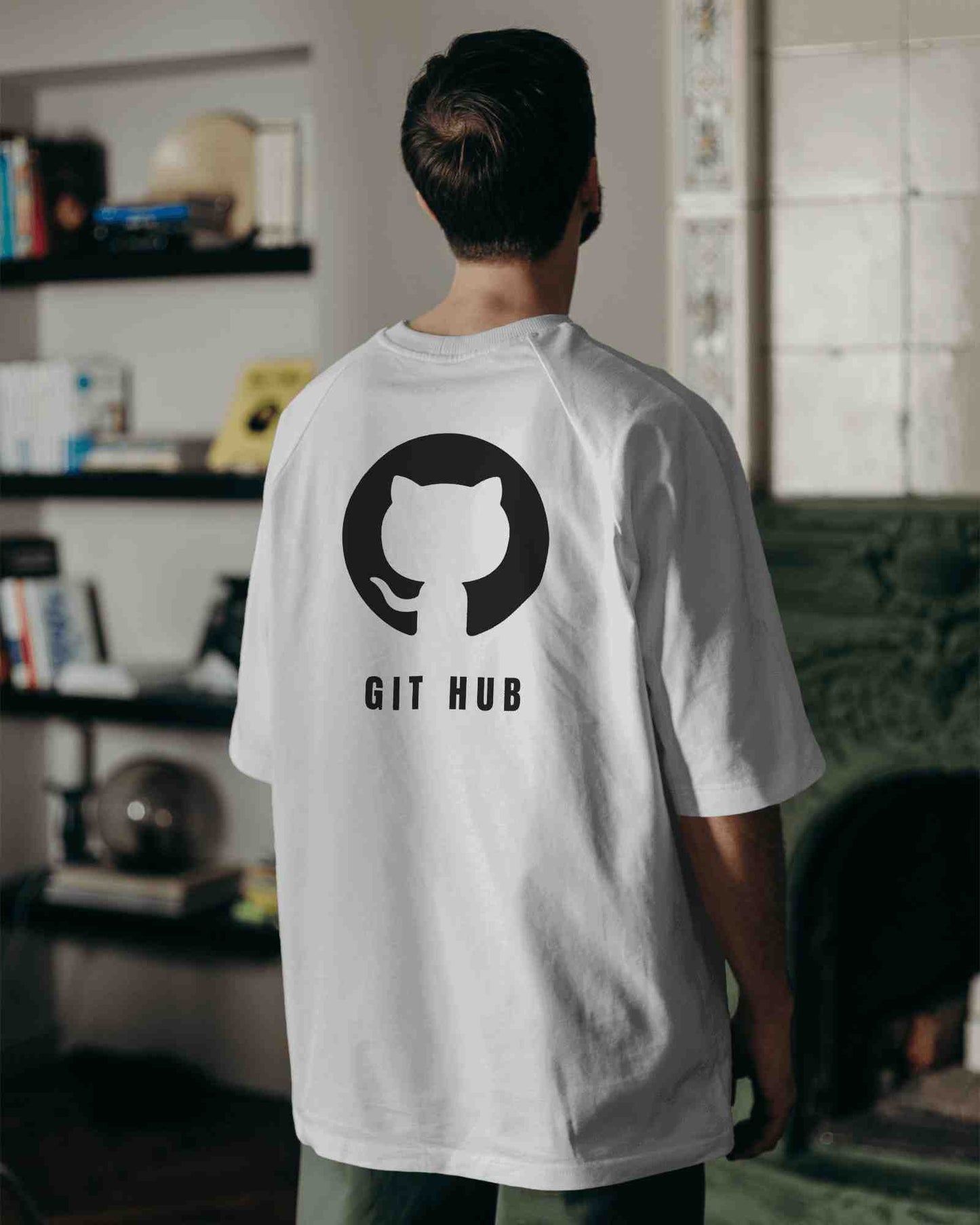 Git Hub Unisex Oversized Tshirt