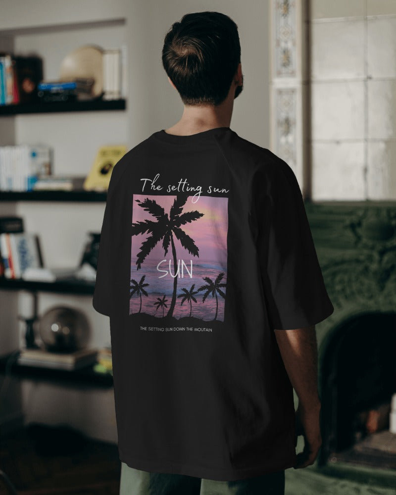 The Setting Sun Unisex Oversized Tees