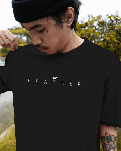 Feather Minimalist graphic Unisex Tshirts