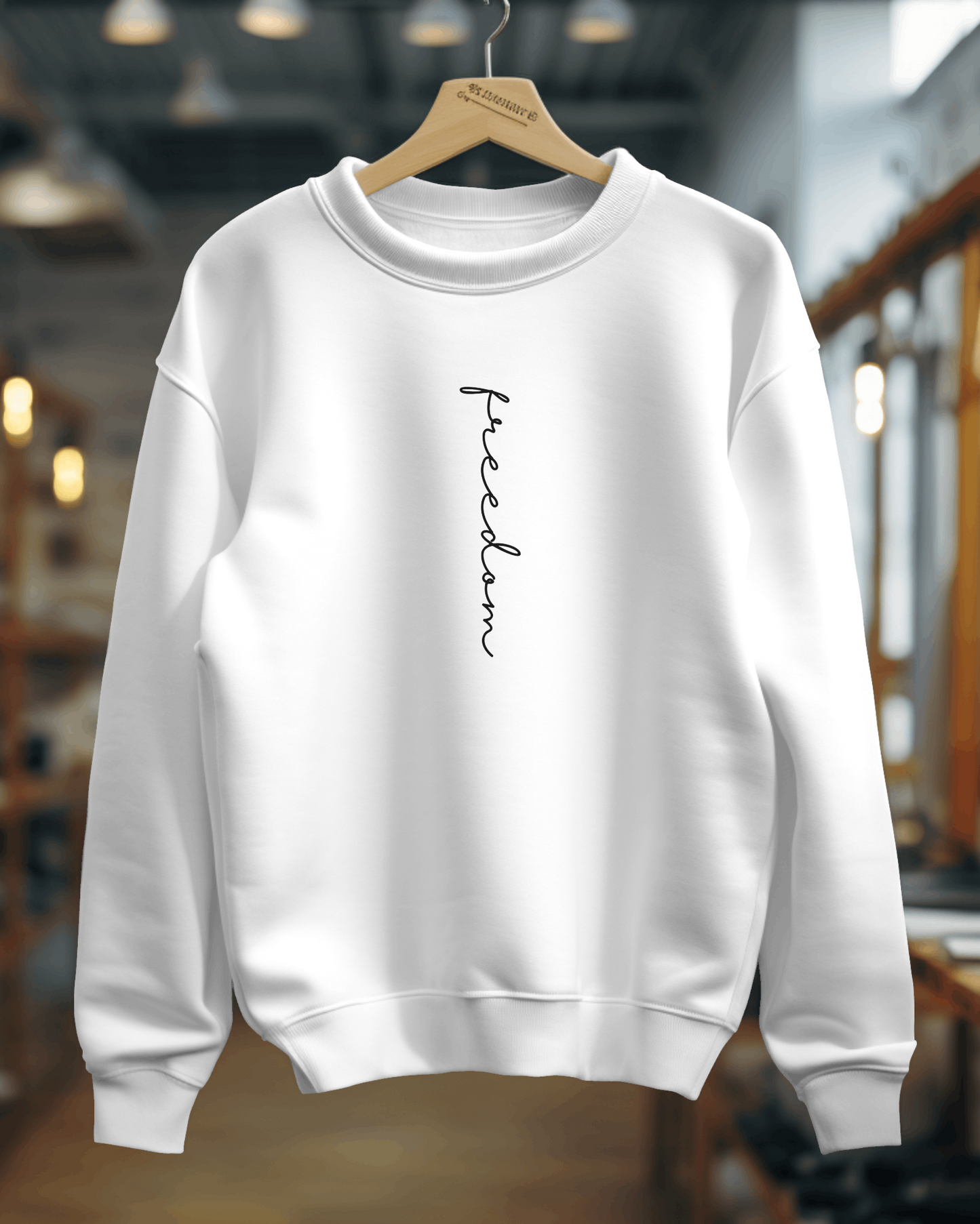 "Freedom Quote Unisex Sweatshirt - Inspirational Design for Those Seeking Liberation"