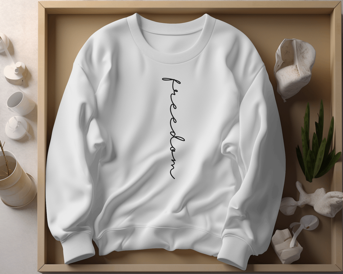 "Freedom Quote Unisex Sweatshirt - Inspirational Design for Those Seeking Liberation"